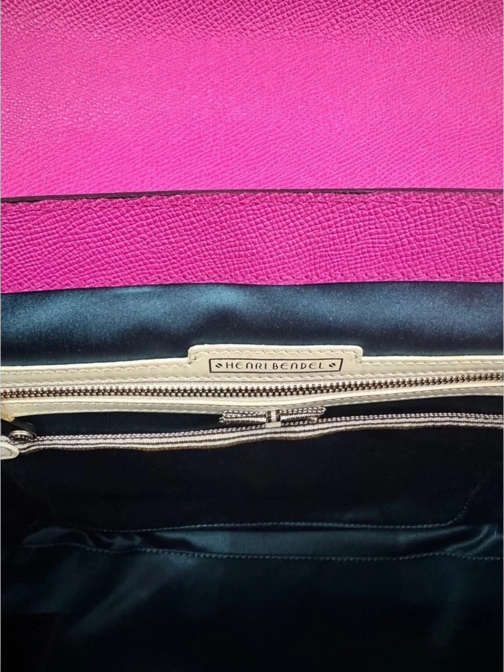Henri Bendel Pebbled Leather Uptown Satchel/Crossbody NWOT - Picture 4 of 11